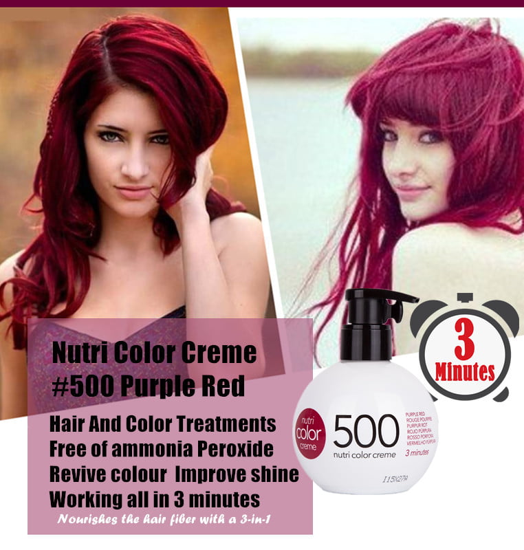Herre venlig Kemiker Uddrag Nutri Color Creme - 500 Purple Red - Passion Trading